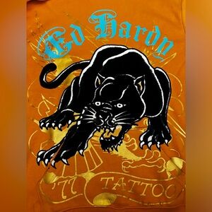 Ed hardy yellow jacket. Size in small and large. Brand new with no damage